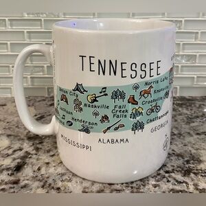 Tennessee Map Ceramic Mug